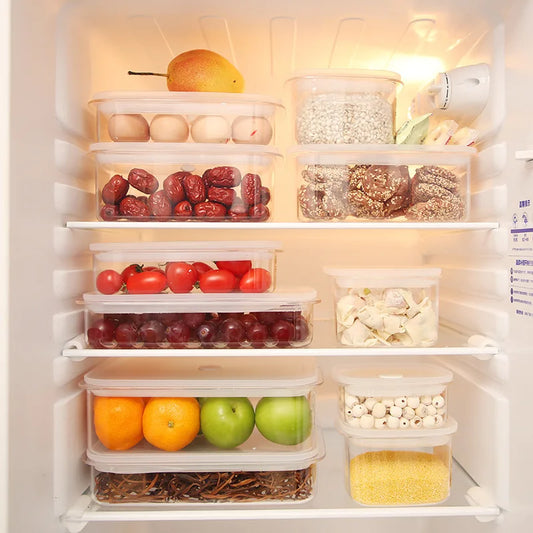 Caixa Organizadora Multiuso – Transparente, Selada e Ideal para Geladeira