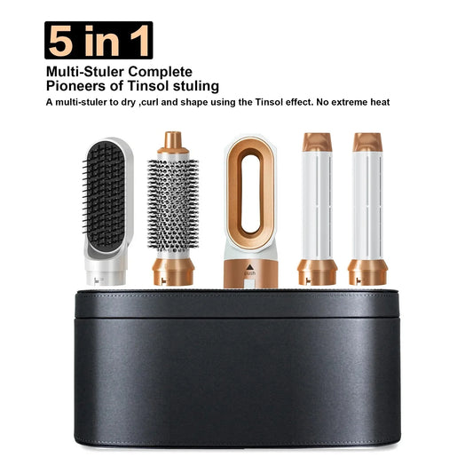 Secador Profissional 5 em 1 – Modelador, Escova, Chapinha e Mais (Estilo Dyson)